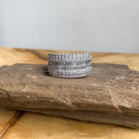 Vintage Baguette & Round Diamond Band