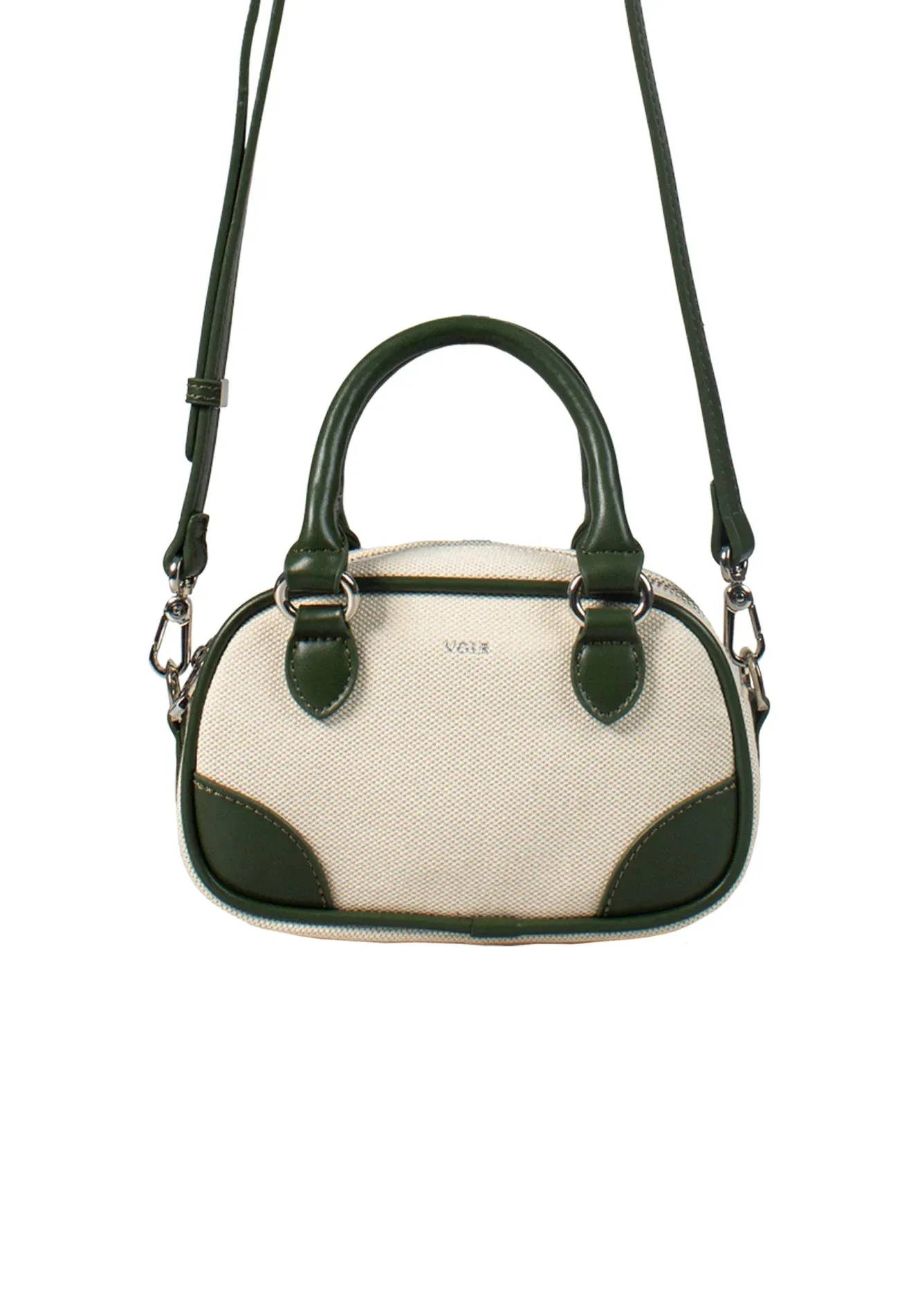 VOIR CLEO Mini Top Handle Satchel Canvas Bag