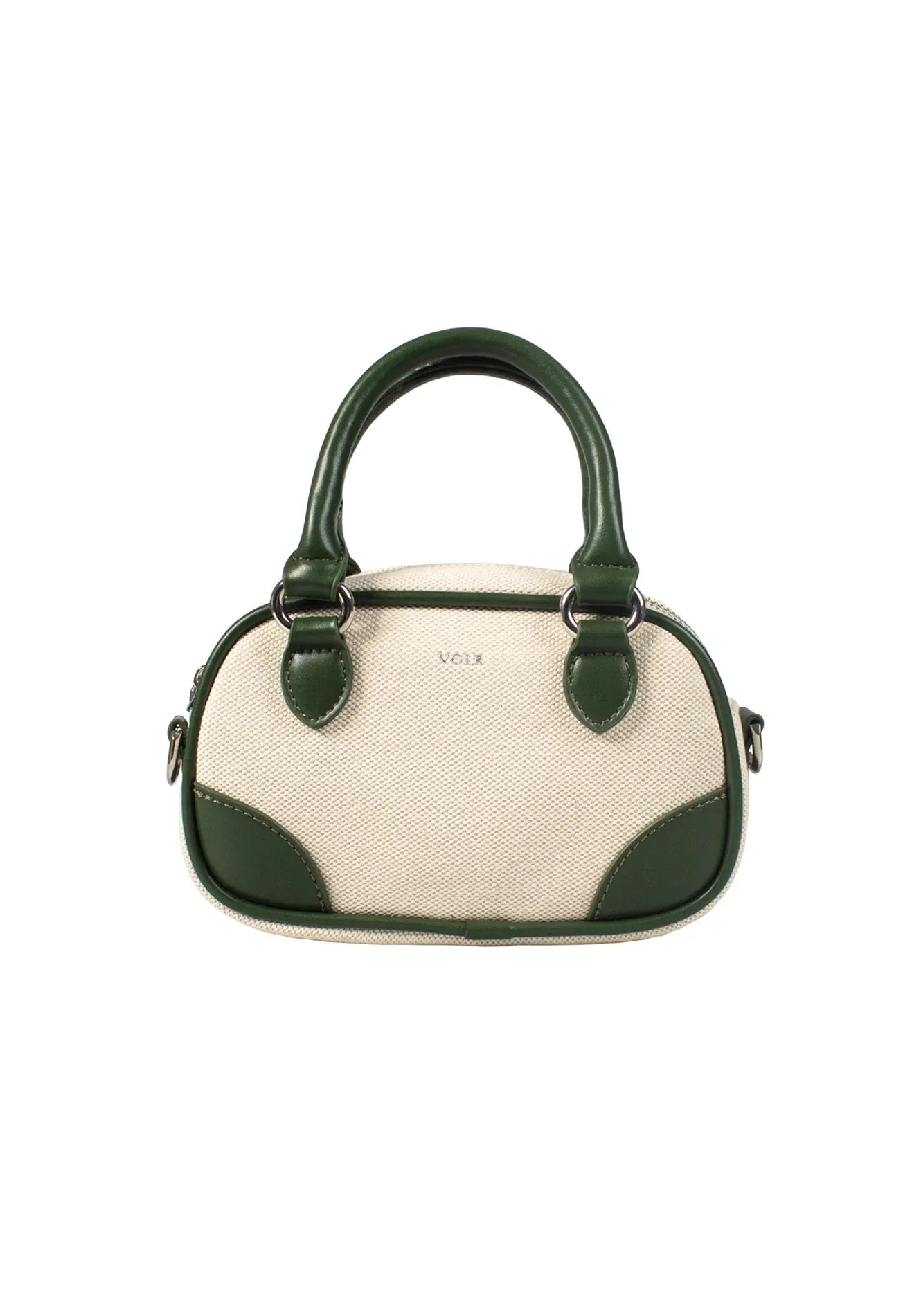 VOIR CLEO Mini Top Handle Satchel Canvas Bag