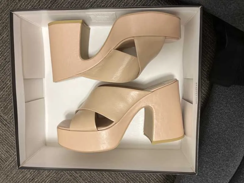 WONDER HEELS BLUSH LEATHER - re:vita