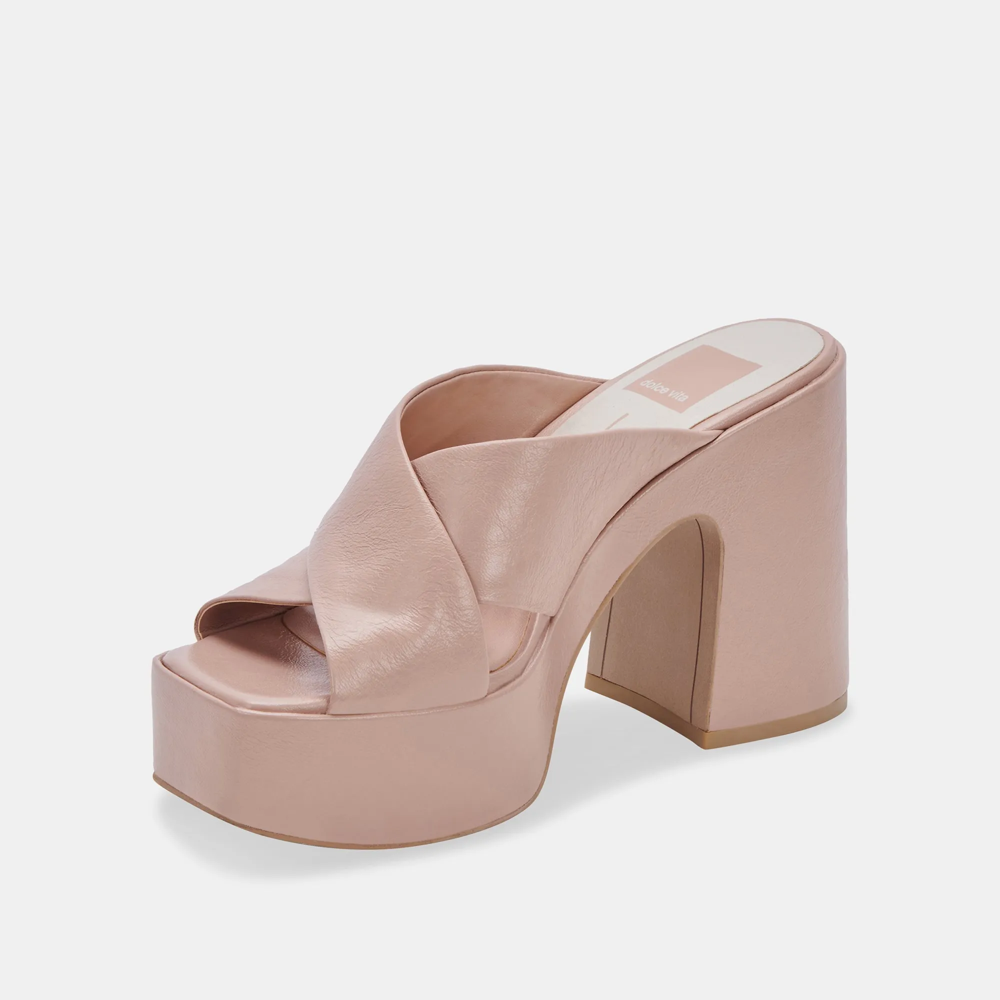 WONDER HEELS BLUSH LEATHER - re:vita