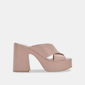 WONDER HEELS BLUSH LEATHER - re:vita