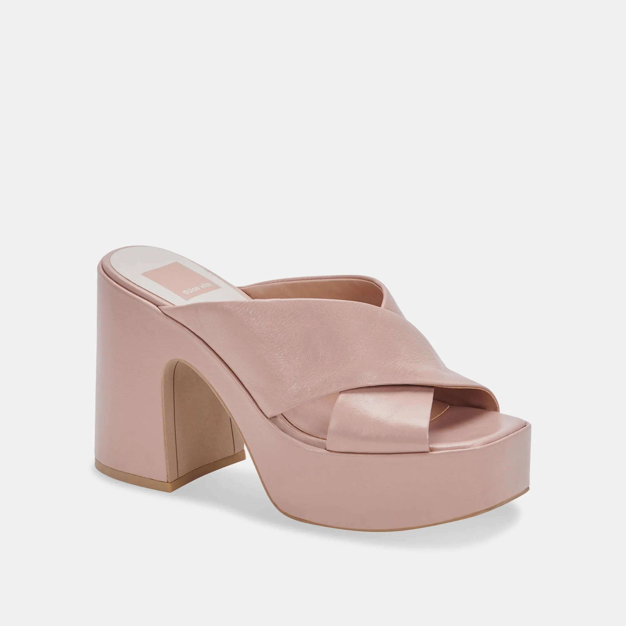 WONDER HEELS BLUSH LEATHER - re:vita